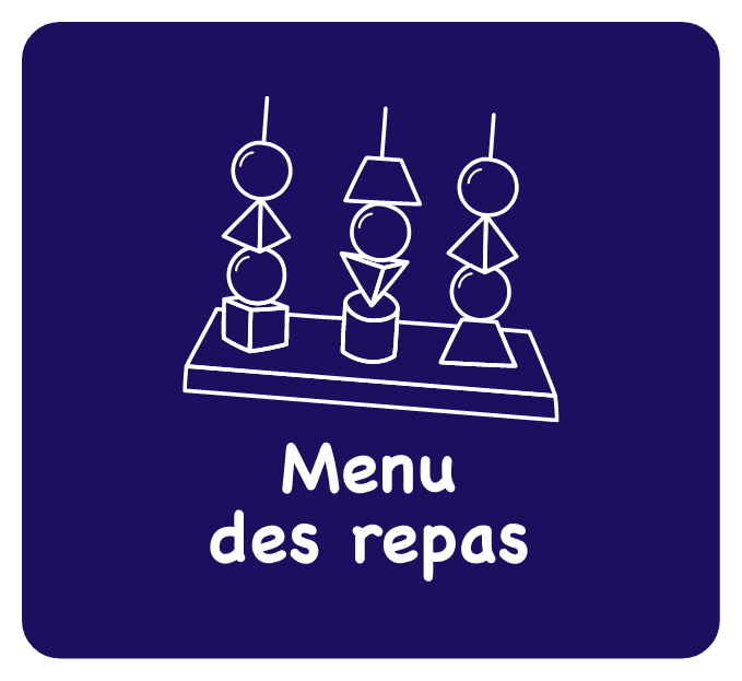 Menu des repas Menu des repas